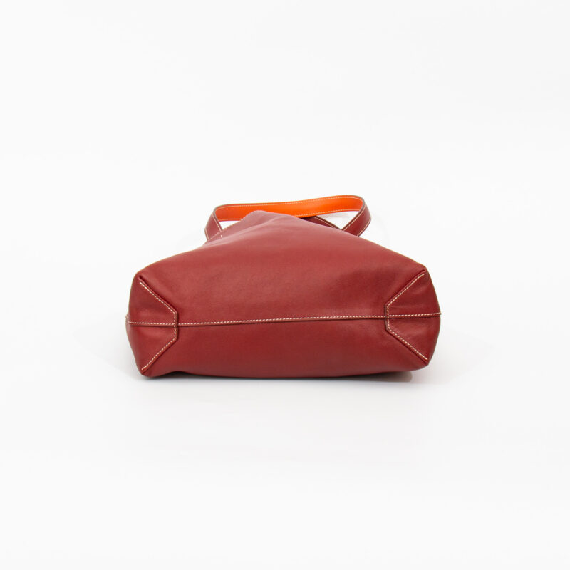 Sac Hermès Shopper Double Sense 28 en cuir Veau Swift Cienne X Flamingo – Image 10