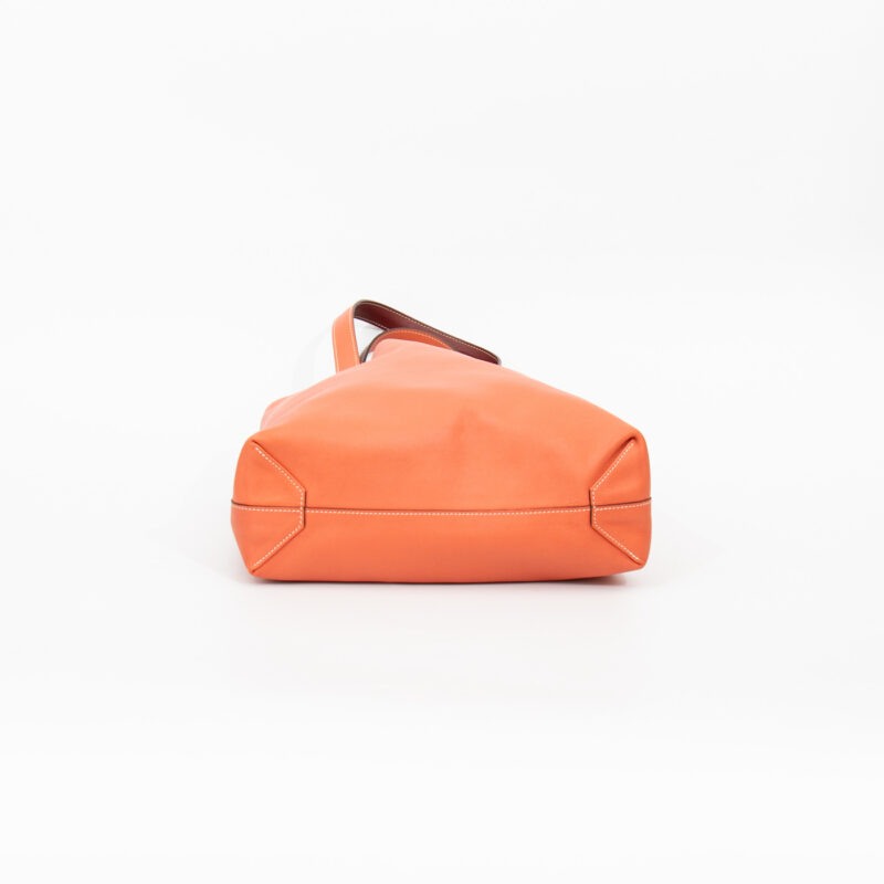 Sac Hermès Shopper Double Sense 28 en cuir Veau Swift Cienne X Flamingo – Image 5