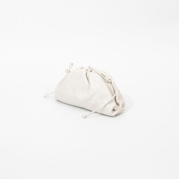 Bottega Veneta Mini Pouch in Chalk Off White