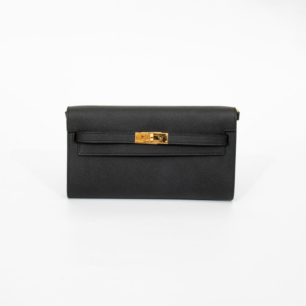 Hermès Kelly Wallet to Go Epsom Noir Tasche 2022