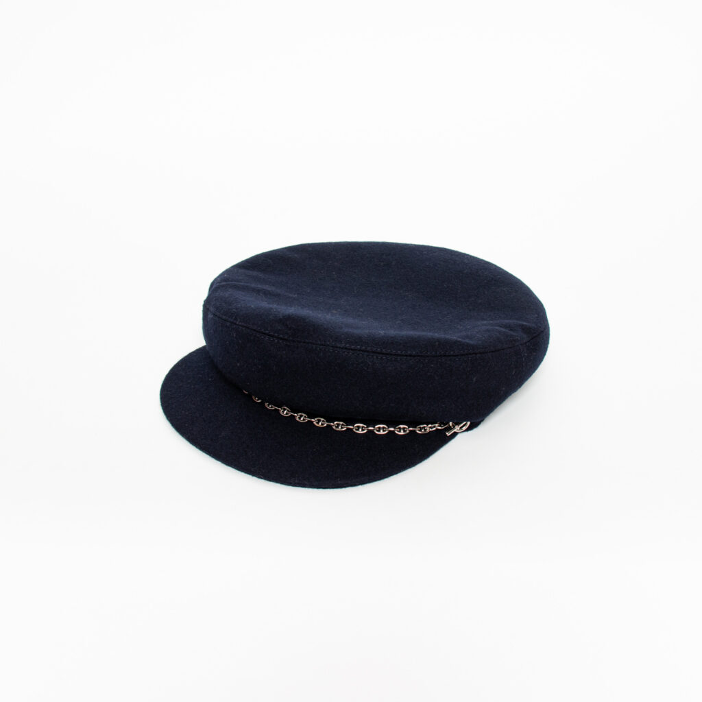 Hermès Newsboy Cap 57 Blau