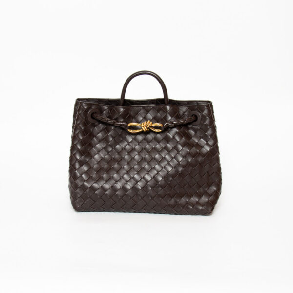 Bottega Veneta Andiamo Shopper Bag Brown