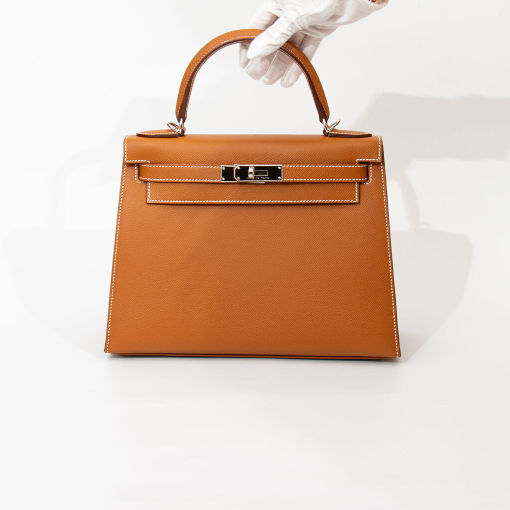 Hermès Kelly 28 Epsom Leder Gold Palladium Hardware 2024