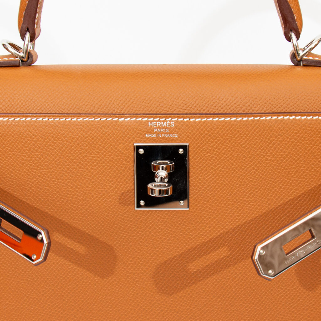 Hermès Kelly 28 Epsom Leder Gold Palladium Hardware 2024