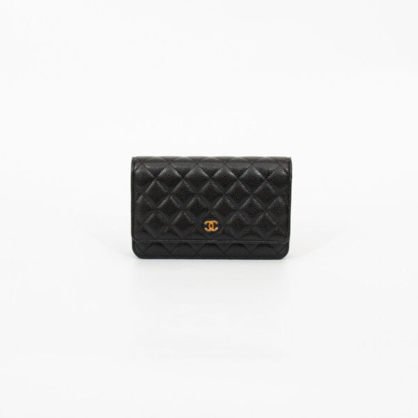 Chanel Wallet on Chain Classic WOC Caviar Leder Schwarz