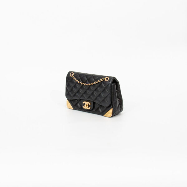 Sac Chanel Mini Stud Corner à rabat simple noir 2017–2018 24277875