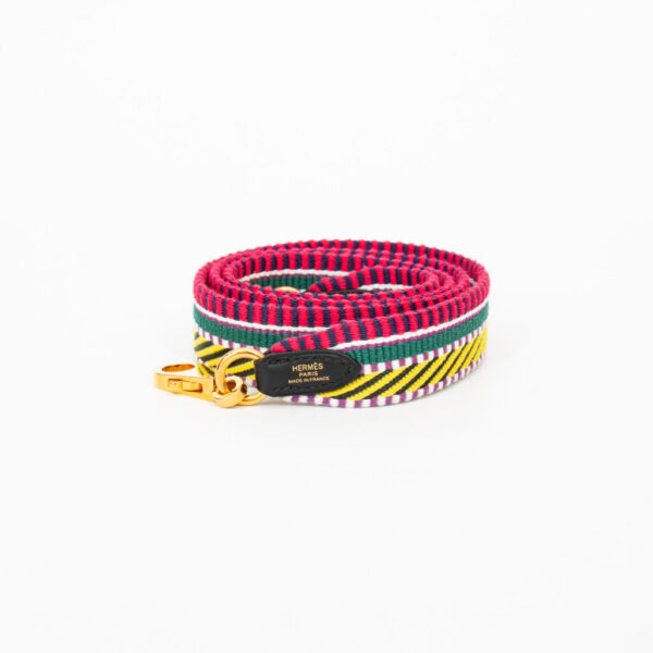 Hermès Sangle Schulterriemen Schultergurt Canvas Multicolor