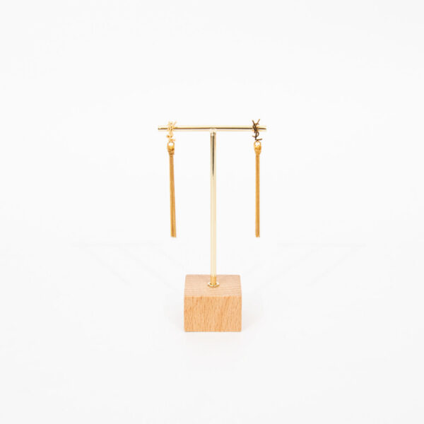 Boucles d'oreilles puces en or Saint Laurent Cassandre