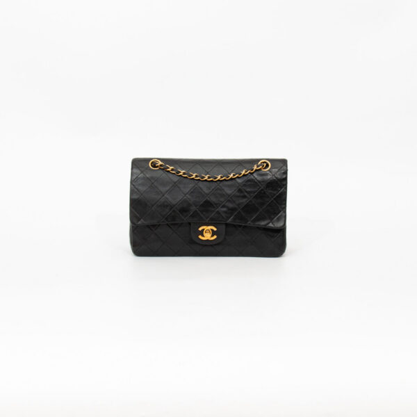 Chanel Timeless Medium Tasche Schwarz Lambskin Vintage 0174705