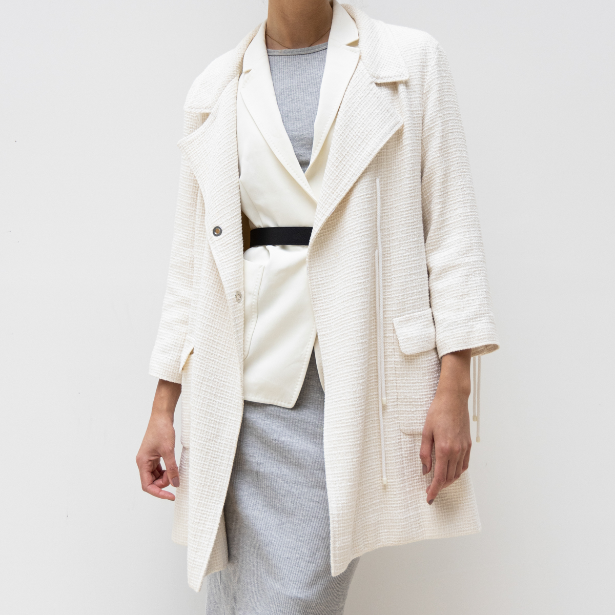 Chanel Mantel beige tweed