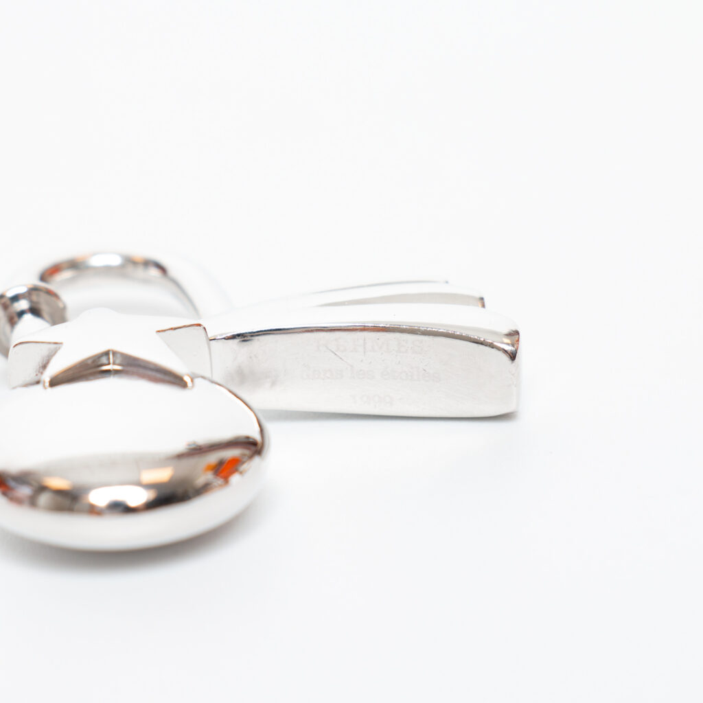 Hermès Charm Cadena Lock Shooting Star Aus Metall In Silber