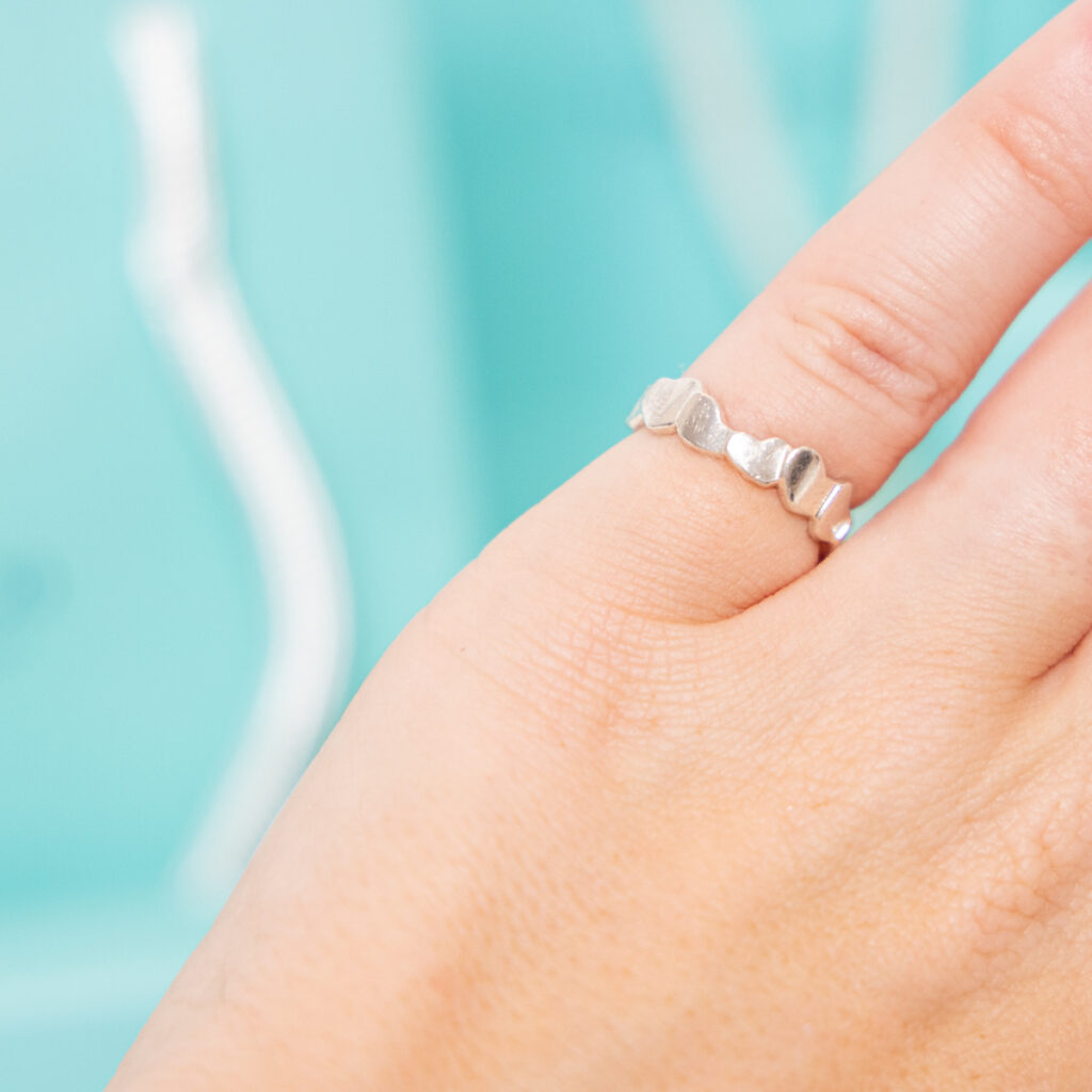 Tiffany Ring Herzen 925er Silber 48