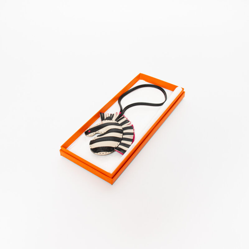 Hermès Petit H Zebra Charm Leder Milo – Bild 1