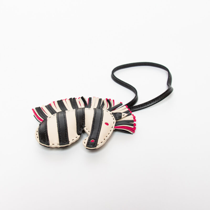 Hermès Petit H Zebra Charm Leder Milo – Bild 5