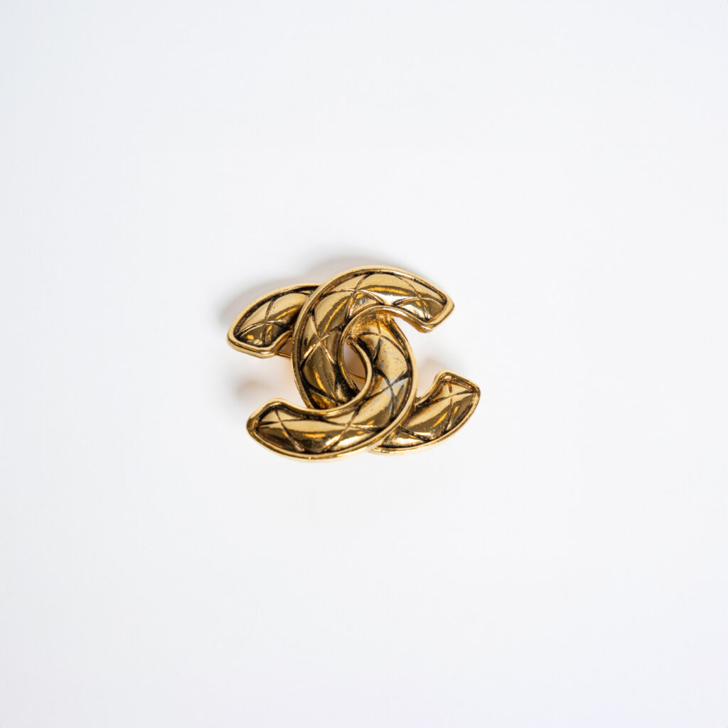 Chanel Chanel CC Brosche Vintage Gold