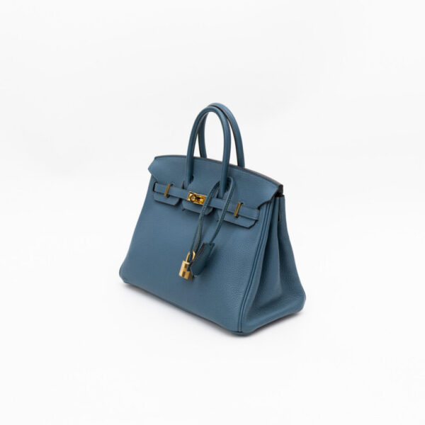 Hermès Birkin 25 Togo Blue Colvert Blau 2016 mit OVP