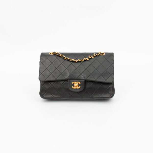 Chanel Timeless Medium Bag Lambskin Black 1417235 1989-1991