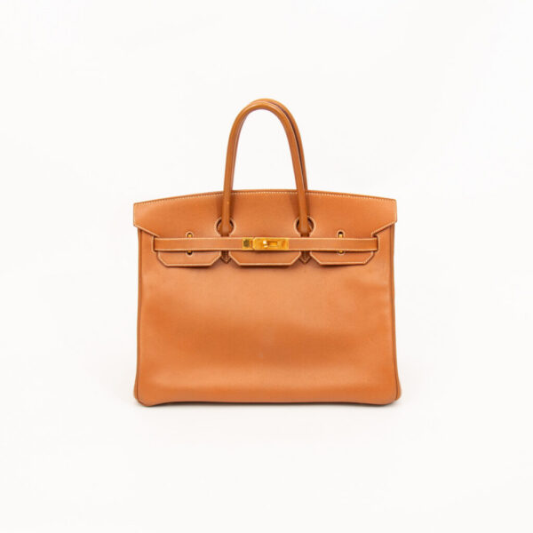 Hermès Tasche Birkin 35 Retourne Courchevel Gold 1996