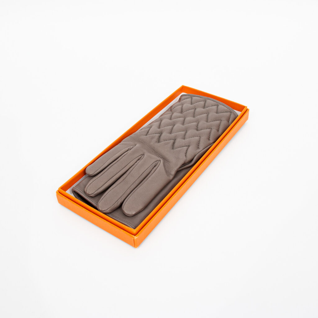 Hermès Handschuhe Lambskin Braun Größe 7
