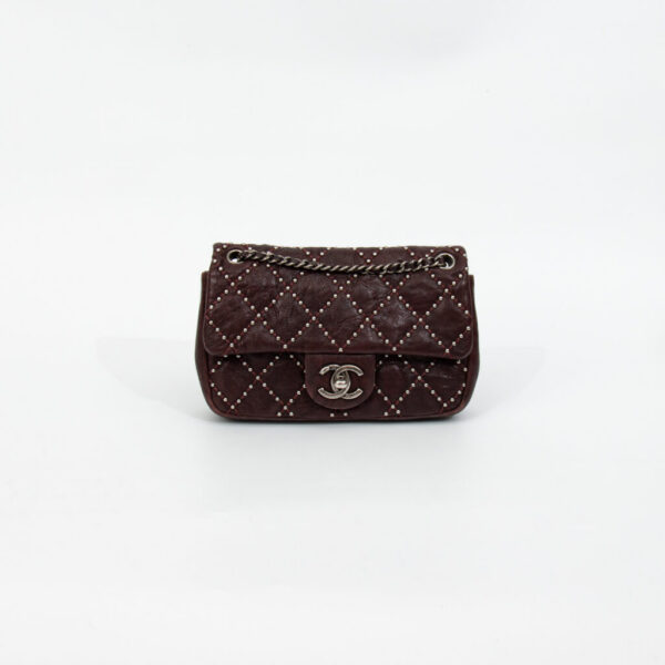 Chanel Tasche Mini Rectangular 20 Leder Braun Mit Gunmetal-Hardware 2014 19940332