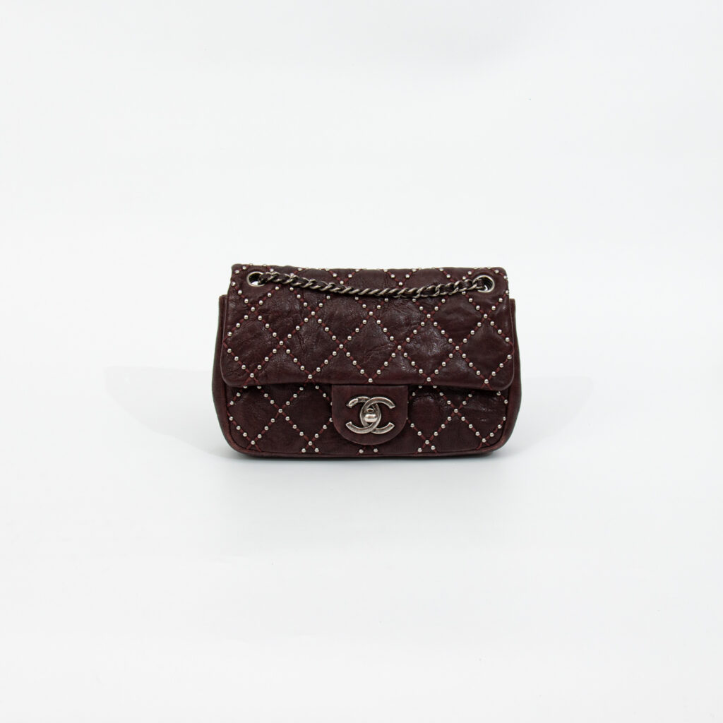 Chanel Tasche Mini Rectangular 20 Leder Braun Mit Gunmetal-Hardware 2014 19940332
