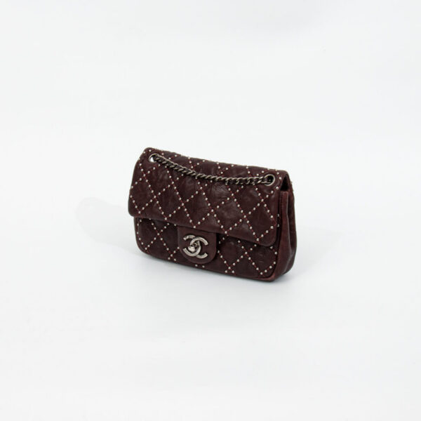 Chanel Tasche Mini Rectangular 20 Leder Braun Mit Gunmetal-Hardware 2014 19940332