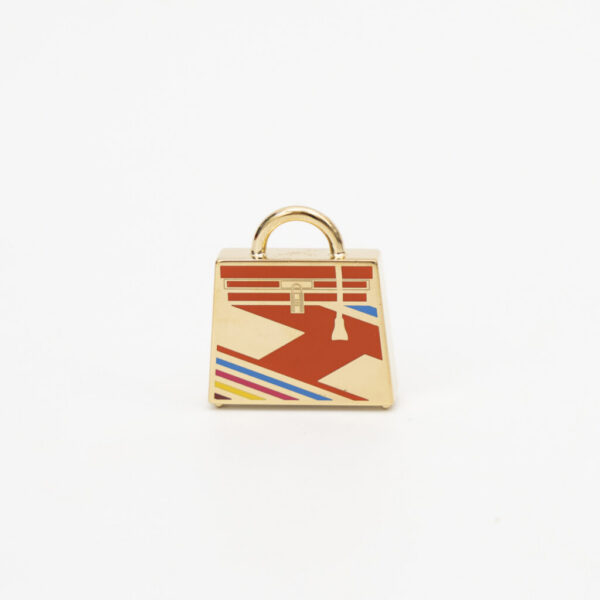 Breloque Hermès Curiosité Kelly GD0232 en métal doré