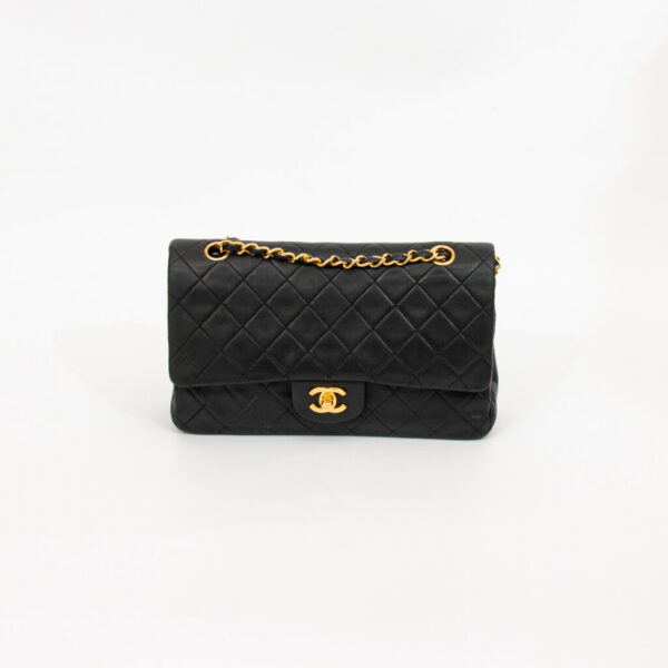 Chanel Tasche Timeless Double Flap Medium 1463056 1989-1991