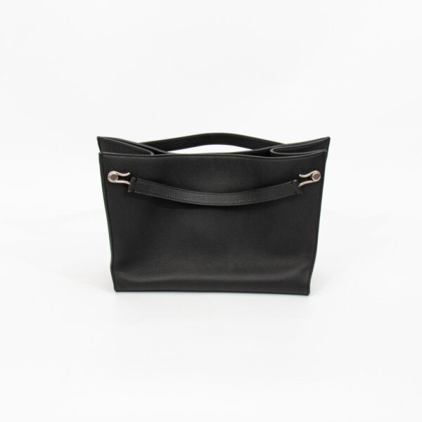 The Row Alexia Leather Handbag Black