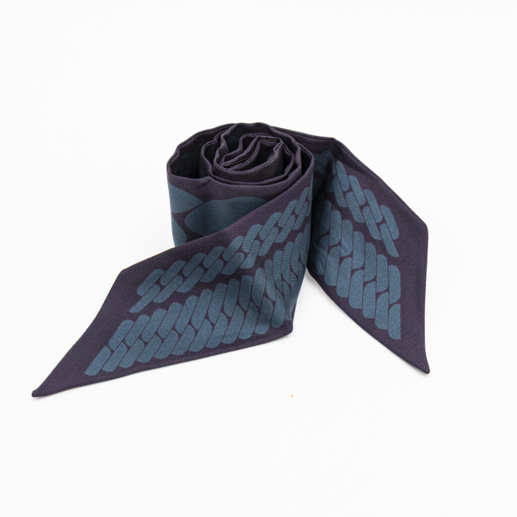 Hermès Tuch Twilly Seide Clicking Se Nue Scarf Seide Grün