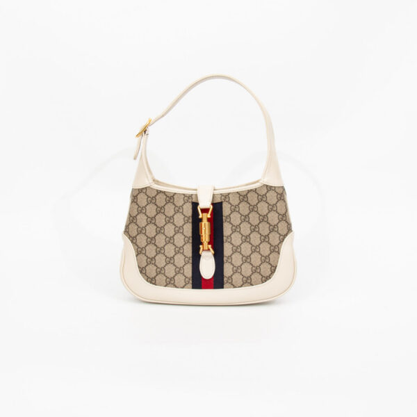 Sac Gucci Jackie 1961 petit modèle en toile GG Supreme et cuir