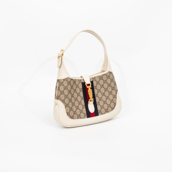 Sac Gucci Jackie 1961 petit modèle en toile GG Supreme et cuir