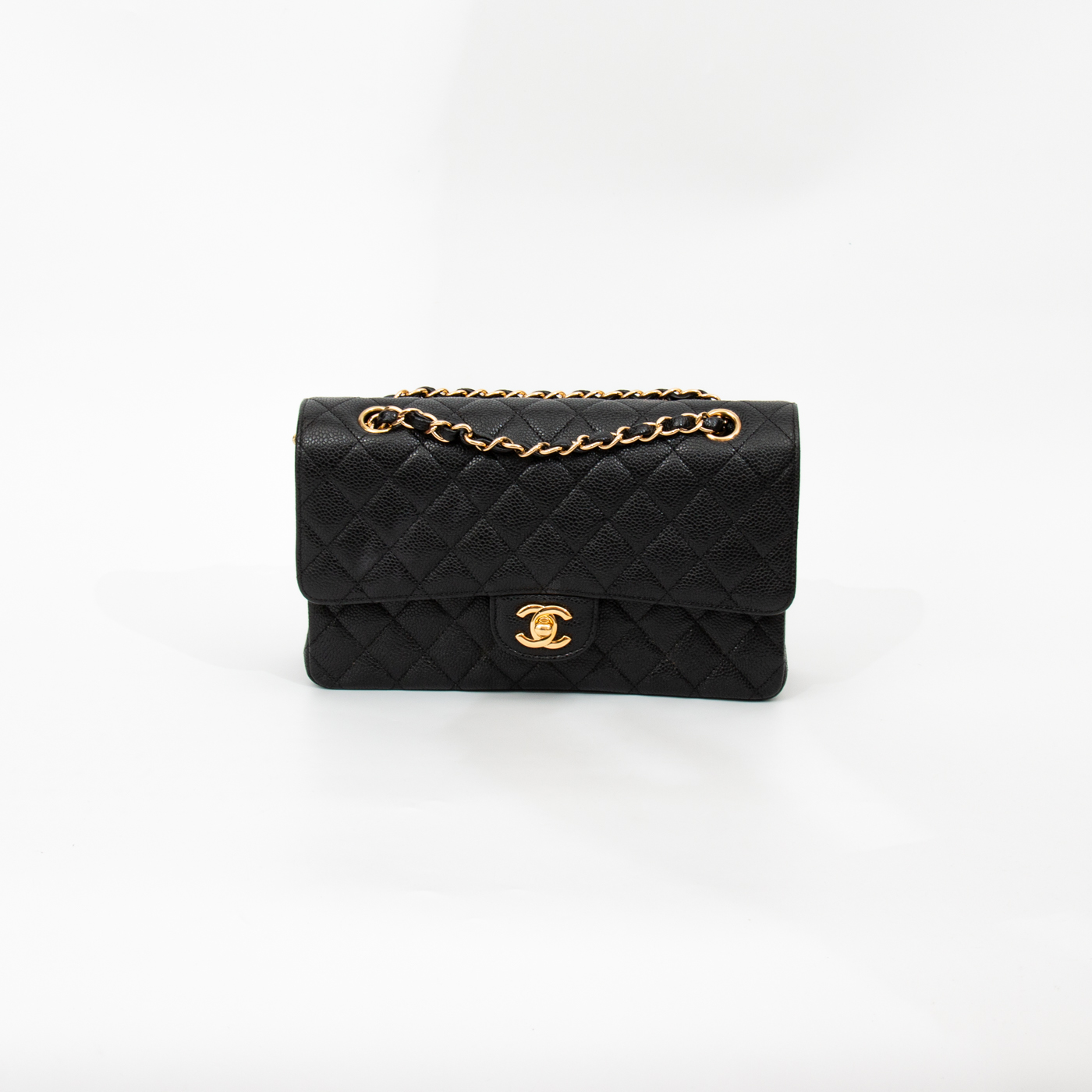 Chanel Timeless Medium Caviar Black Bag with Gold Hardware 2011–2012 15980217
