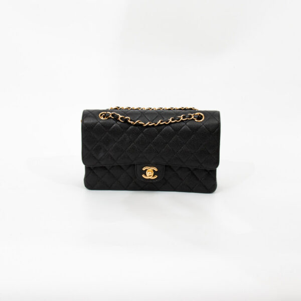 Chanel Tasche Timeless Medium Caviar Schwarz Mit Goldener Hardware 2011–2012 15980217