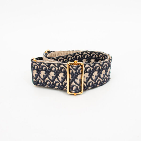 Bandoulière Dior Oblique, bleu foncé