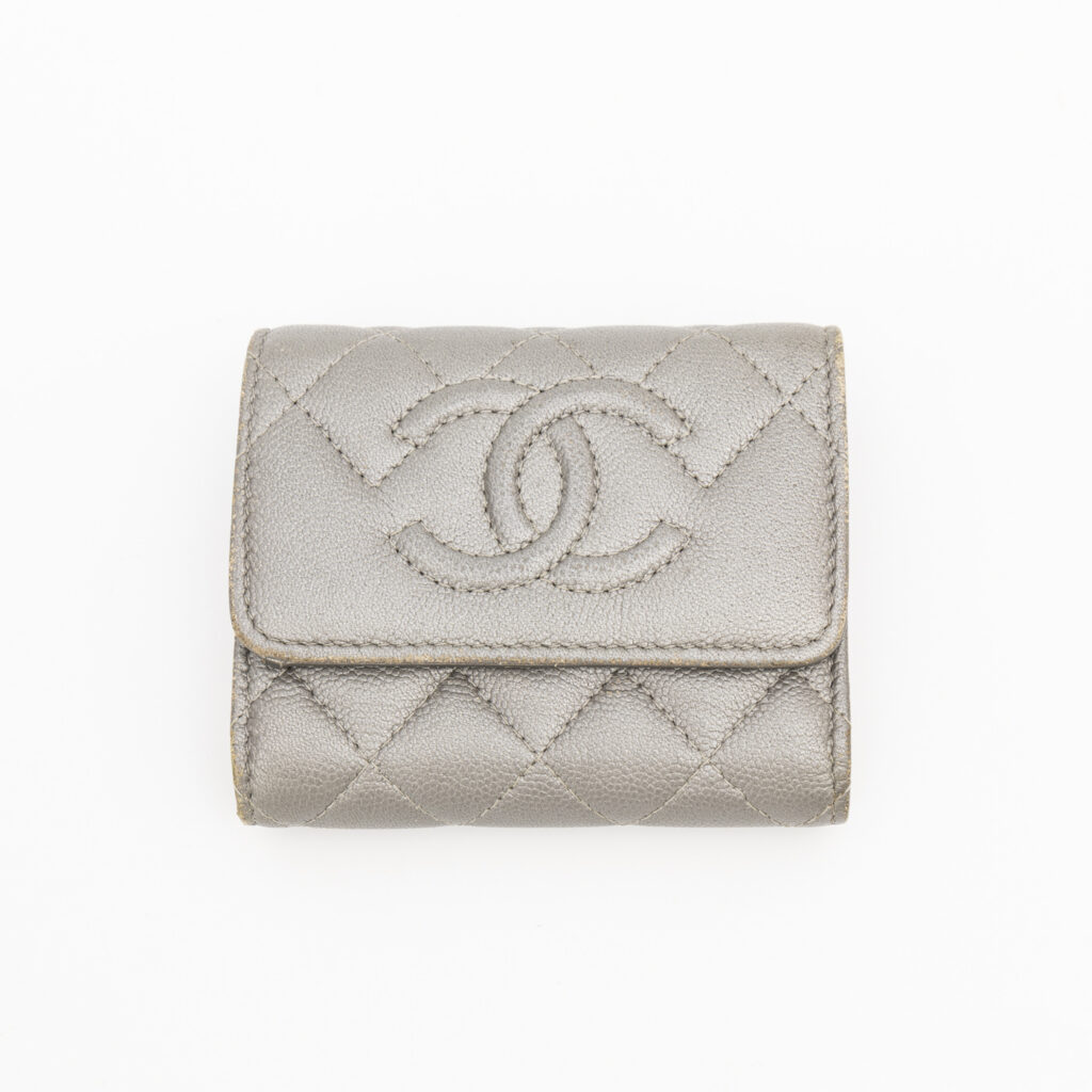 Chanel Compact Geldbörse Caviar Leder 2017–2018 247917430