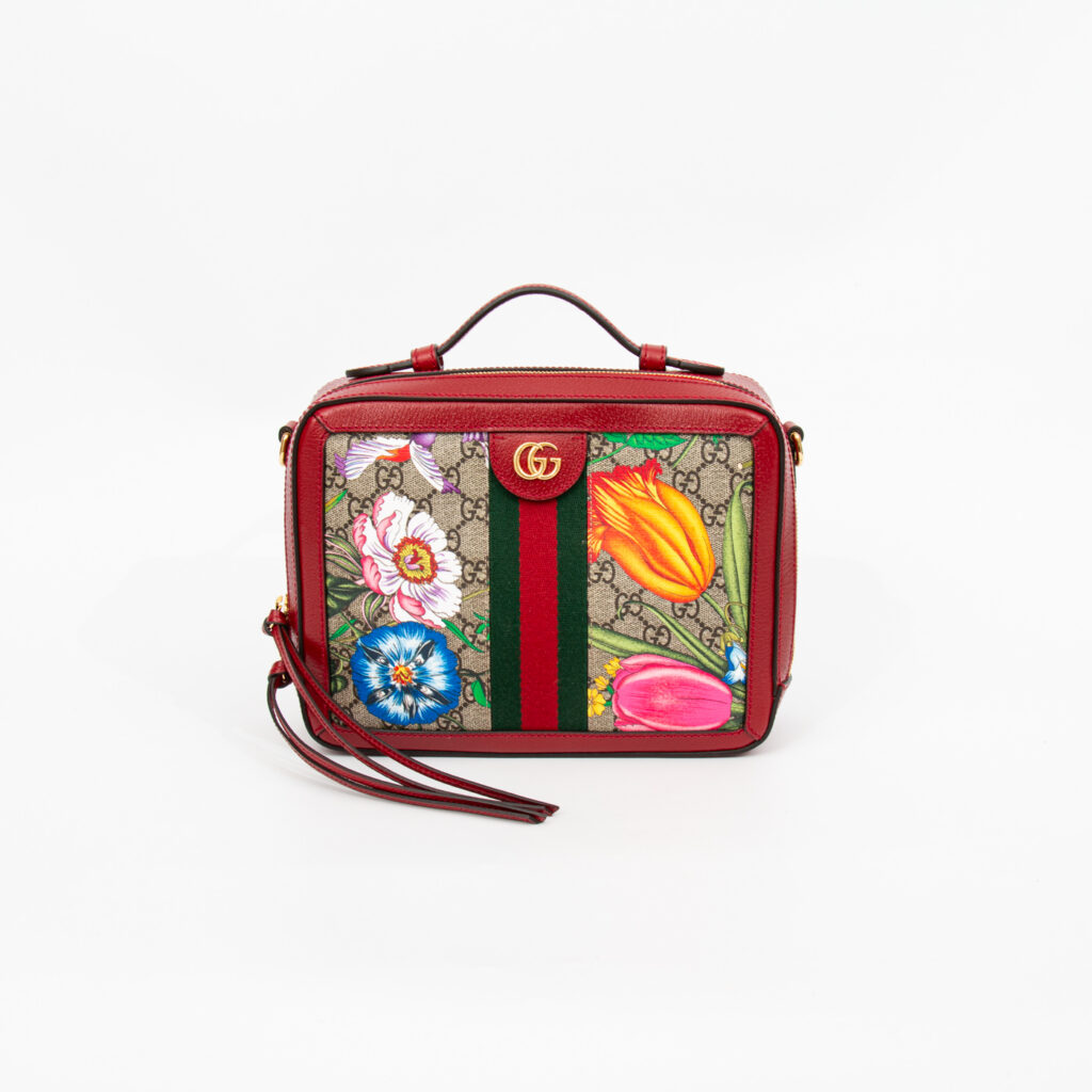 Gucci Ophidia Flora Web Small Top Handle Bag
