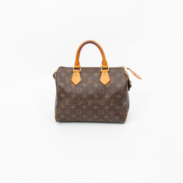 Bolso Louis Vuitton Monogram Speedy 25 de lona, ​​marrón, 1999 SP0959