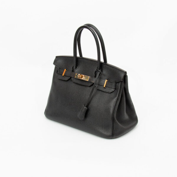 Hermès Birkin 30 Togo Leather Handbag, Black with Gold Hardware, 2018