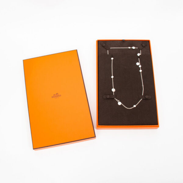 Collar Hermès Ex Libris con embalaje original y recibo, 120 cm