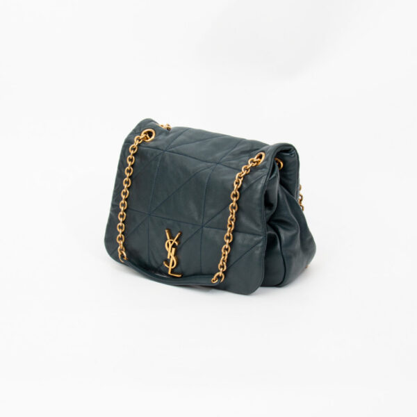 Sac bandoulière Saint Laurent Jamie 4.3 avec logo YSL, bleu foncé