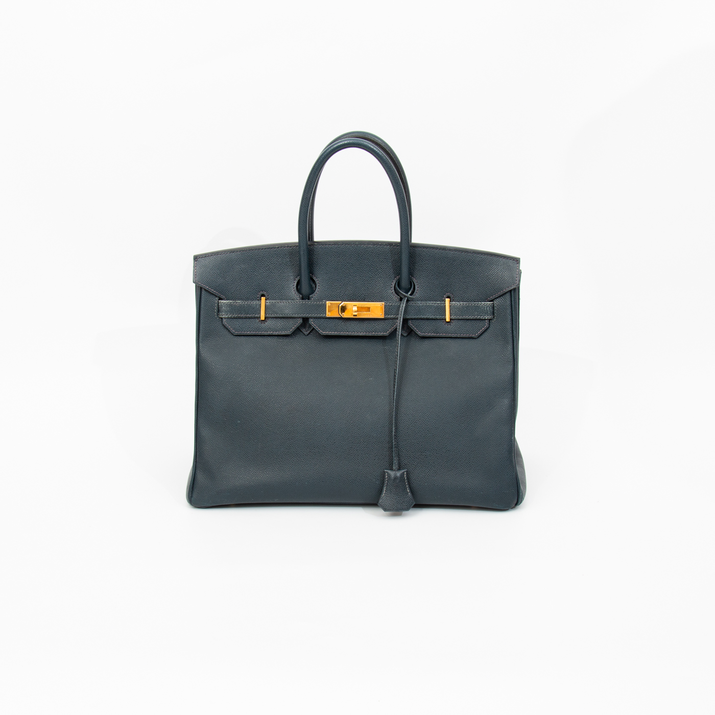 Hermès Tasche Birkin 35 Blue de plus Retourne Epsom 2003