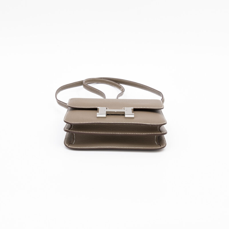 Hermès Constance Mini Chèvre Mysore Cuir Étoupe Palladium Hardware Bag - Image 5