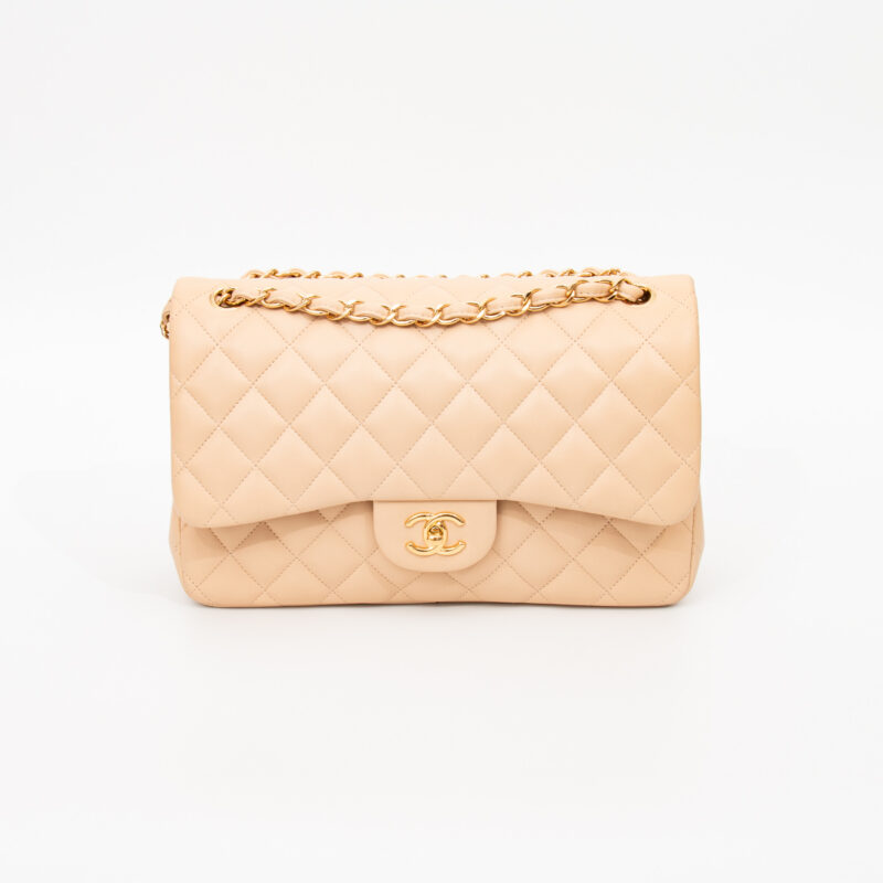 Chanel Tasche Timeless Jumbo Beige Mit Goldener Hardware 2011 14764889 – Bild 1