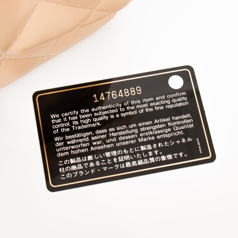 Chanel Tasche Timeless Jumbo Beige Mit Goldener Hardware 2011 14764889 – Bild 12