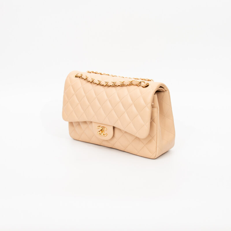 Chanel Tasche Timeless Jumbo Beige Mit Goldener Hardware 2011 14764889 – Bild 2