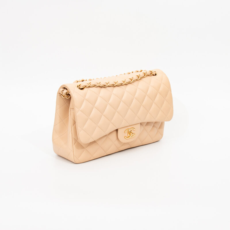 Chanel Tasche Timeless Jumbo Beige Mit Goldener Hardware 2011 14764889 – Bild 3
