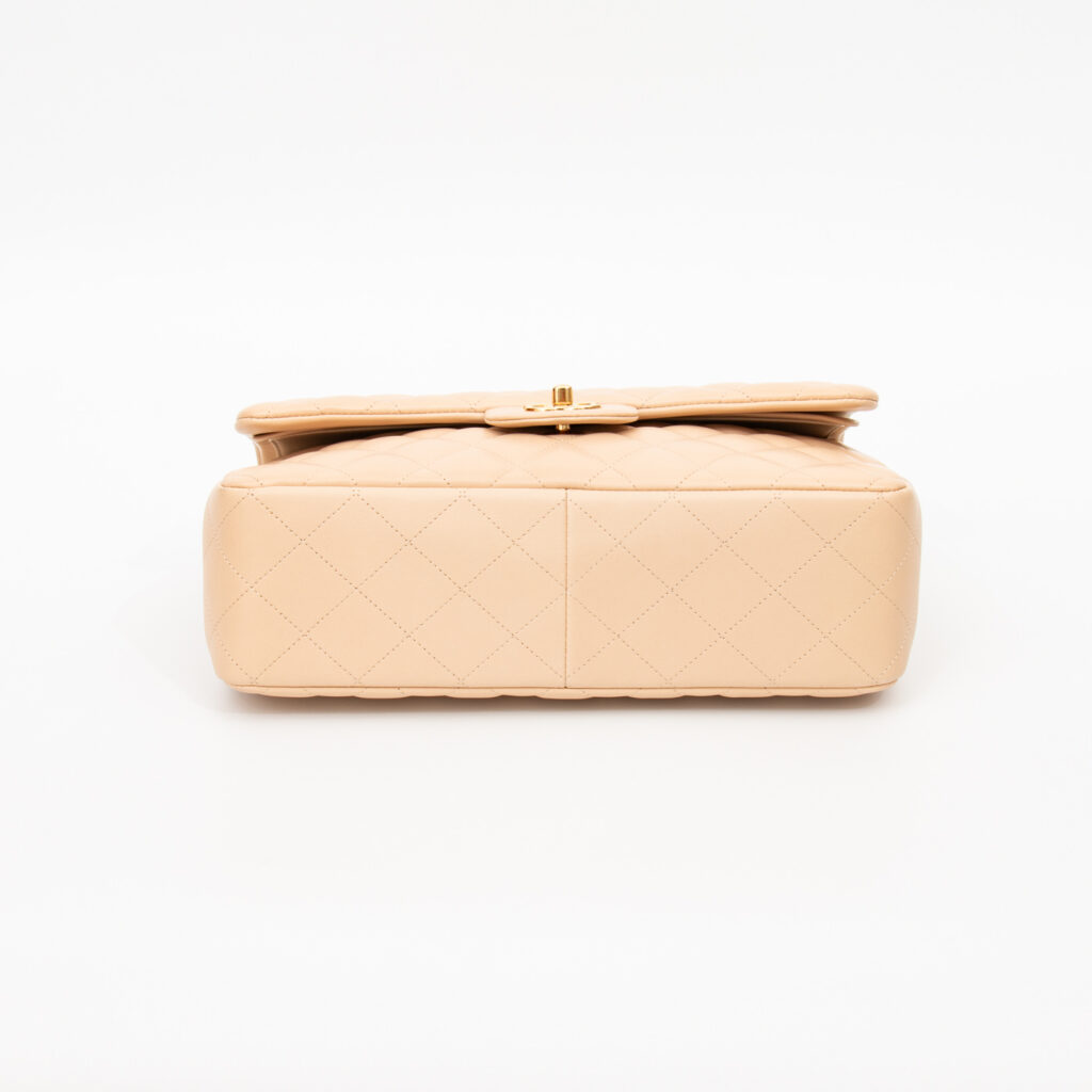 Chanel Tasche Timeless Jumbo Beige Mit Goldener Hardware 2011 14764889