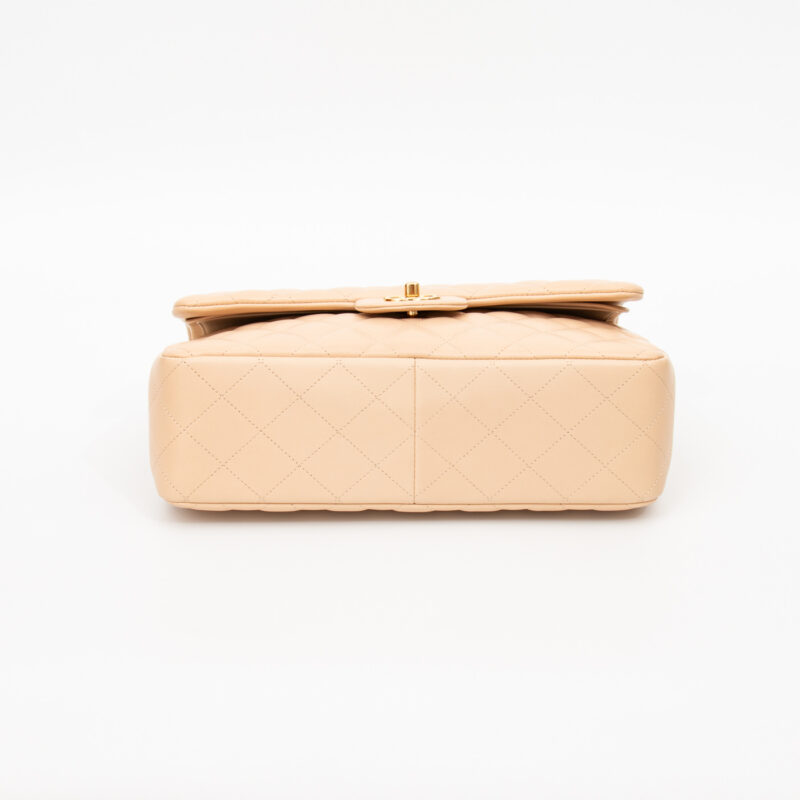 Chanel Tasche Timeless Jumbo Beige Mit Goldener Hardware 2011 14764889 – Bild 5