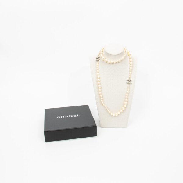 Chanel Pearl Necklace CC 90cm 2013